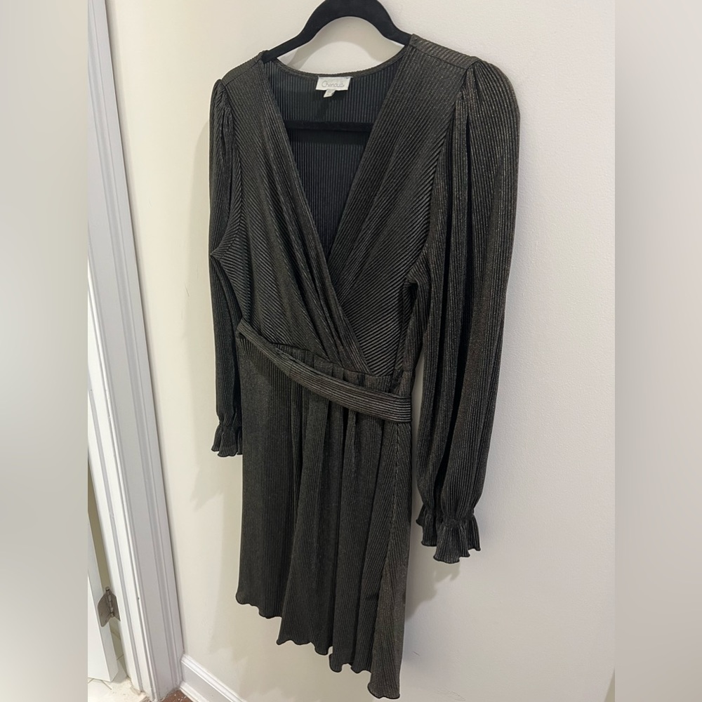 Black and gold sparkly dress